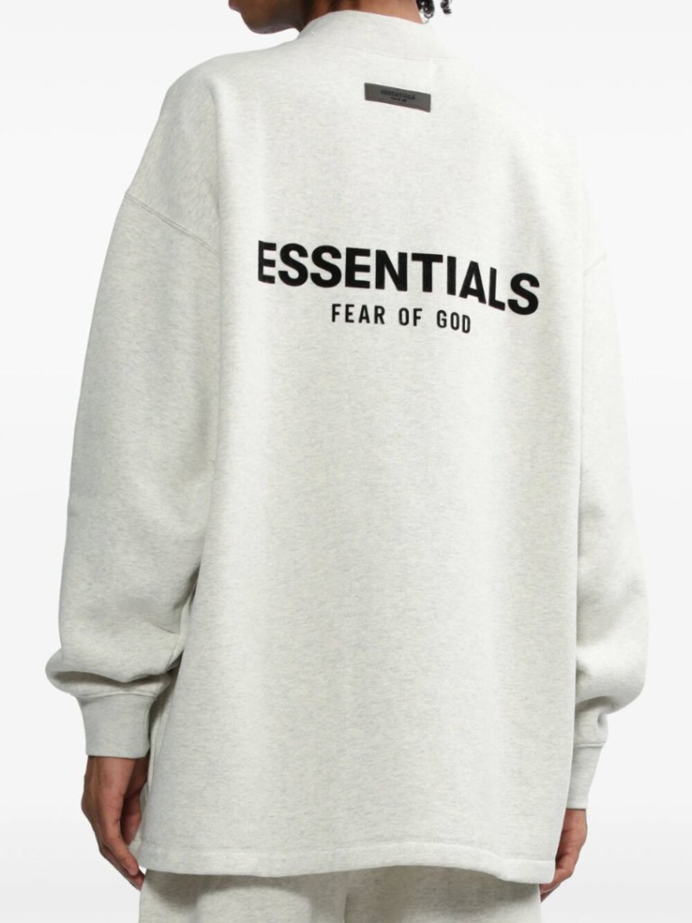 Fear of God Essentials Mock Neck Sweatshirt | Light Oatmeal (XS)